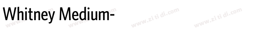 Whitney Medium字体转换